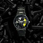 Yellow car Spinning rim watch