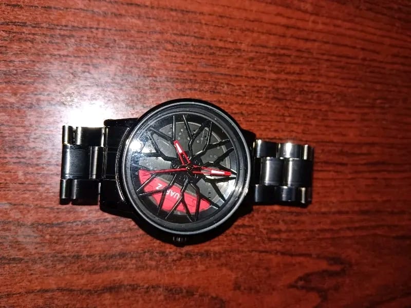 Black Car Wheels Watch