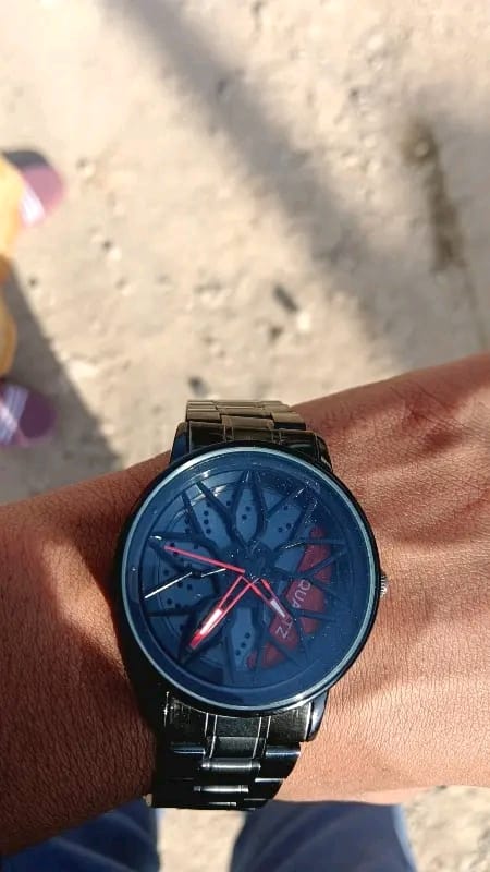 Black Car Wheels Watch